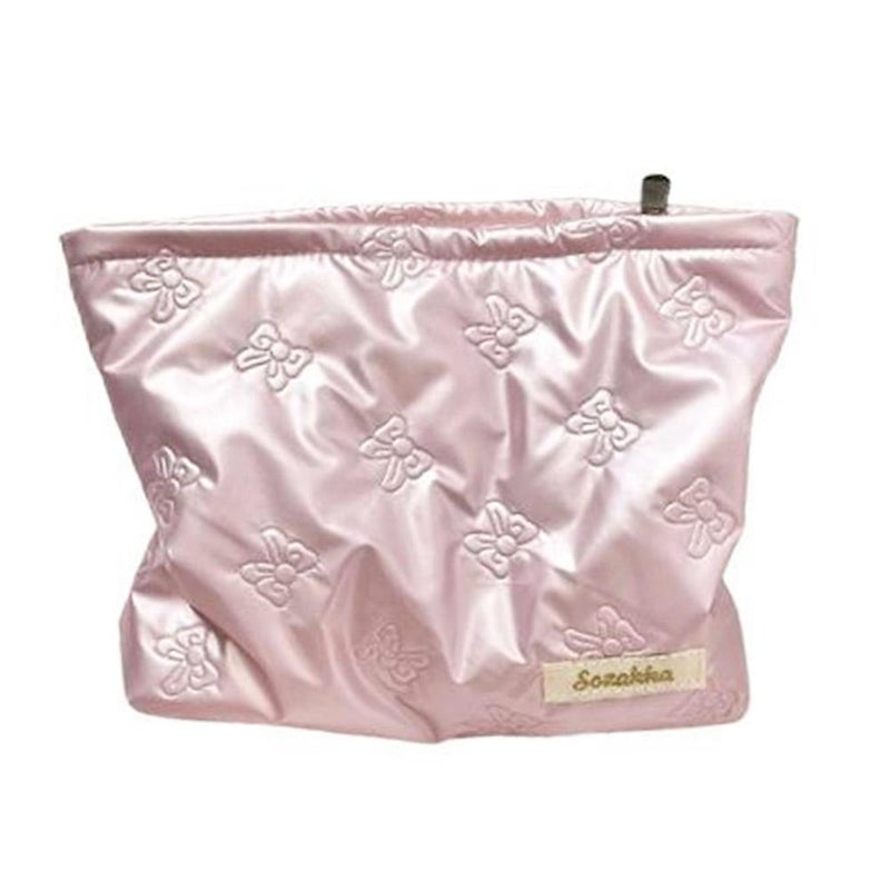 Korean style quilted heart-shaped clutch bag, cosmetic bag, skincare coin purse, multi-functional storage bag for women.